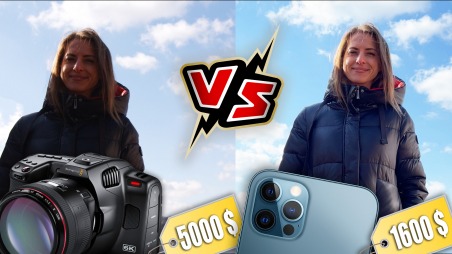 Сравниваем качество видео iPhone 12 Pro Max и Blackmagic Pocket 6K Pro