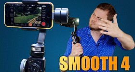 Zhiyun Smooth 4 - плавный обзор! Тестируем новый трехосевой электронный стабилизатор для смартфона.