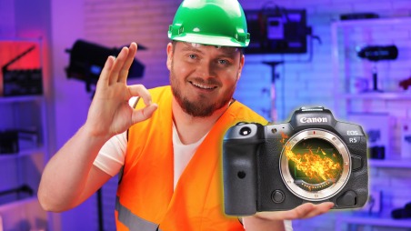 Перегрев Canon EOS R5 при съемке видео в 8K и 4K. Время работы камеры до перегрева