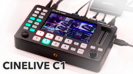 Обзор CineTreak Cinelive C1. Супер удобный видеомикшер с экраном и возможностью управления PTZ-камерами