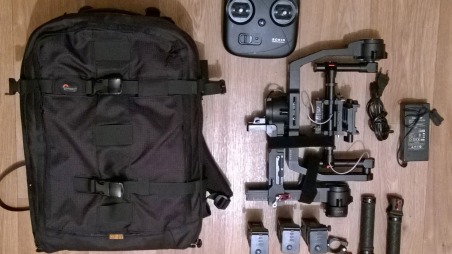 DJi Ronin в рюкзаке Lowepro Pro Runner 450AW