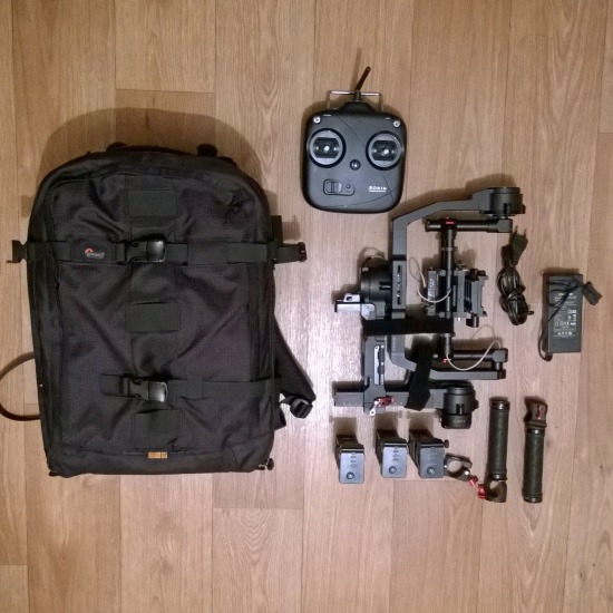 DJi Ronin в рюкзаке Lowepro Pro Runner 450AW