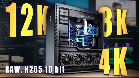  ля монтажа 12K видео и 8K видео! 12K RAW 60fps, 8K RAW/H265 10 bit, 6K, 4K. Без прокси