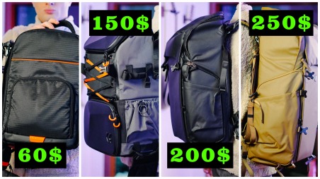 Сравниваем рюкзаки K&F Concept разных ценовых категорий: Star Wander / Nature Wander / Wander L