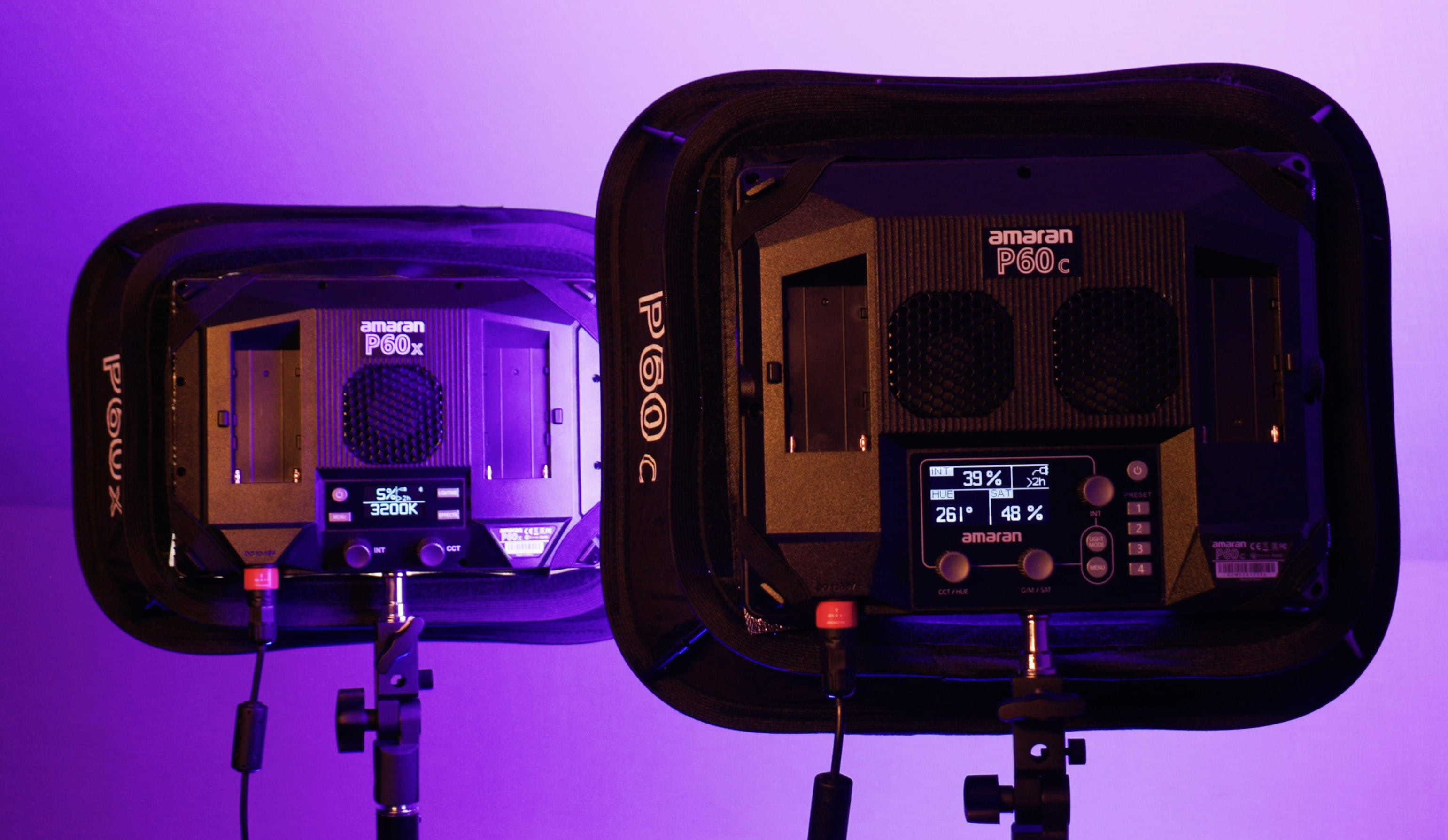 Обзор и сравнение панелей Aputure Amaran P60x и Amaran P60c