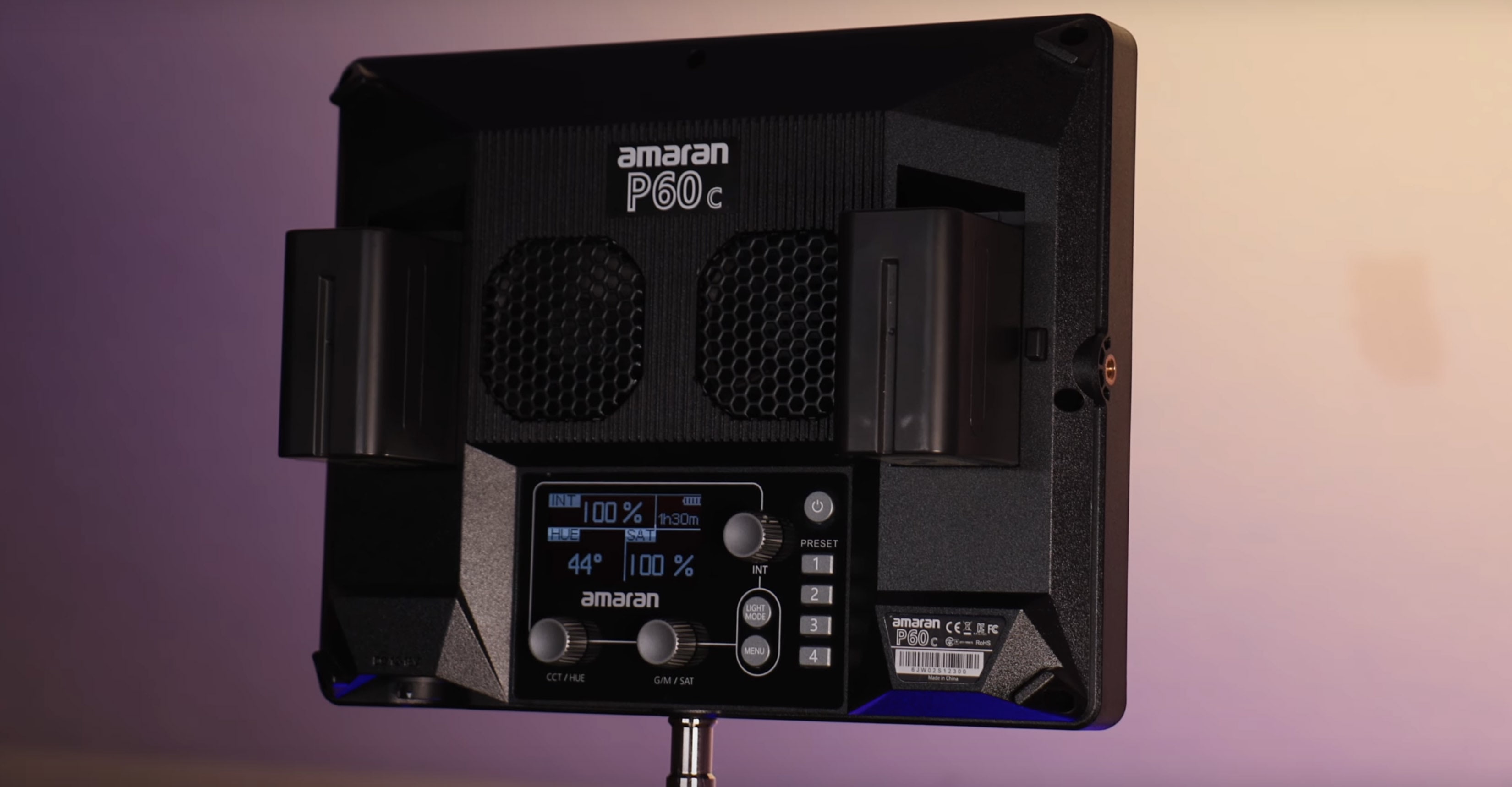 Обзор на RGB панель Amaran P60c