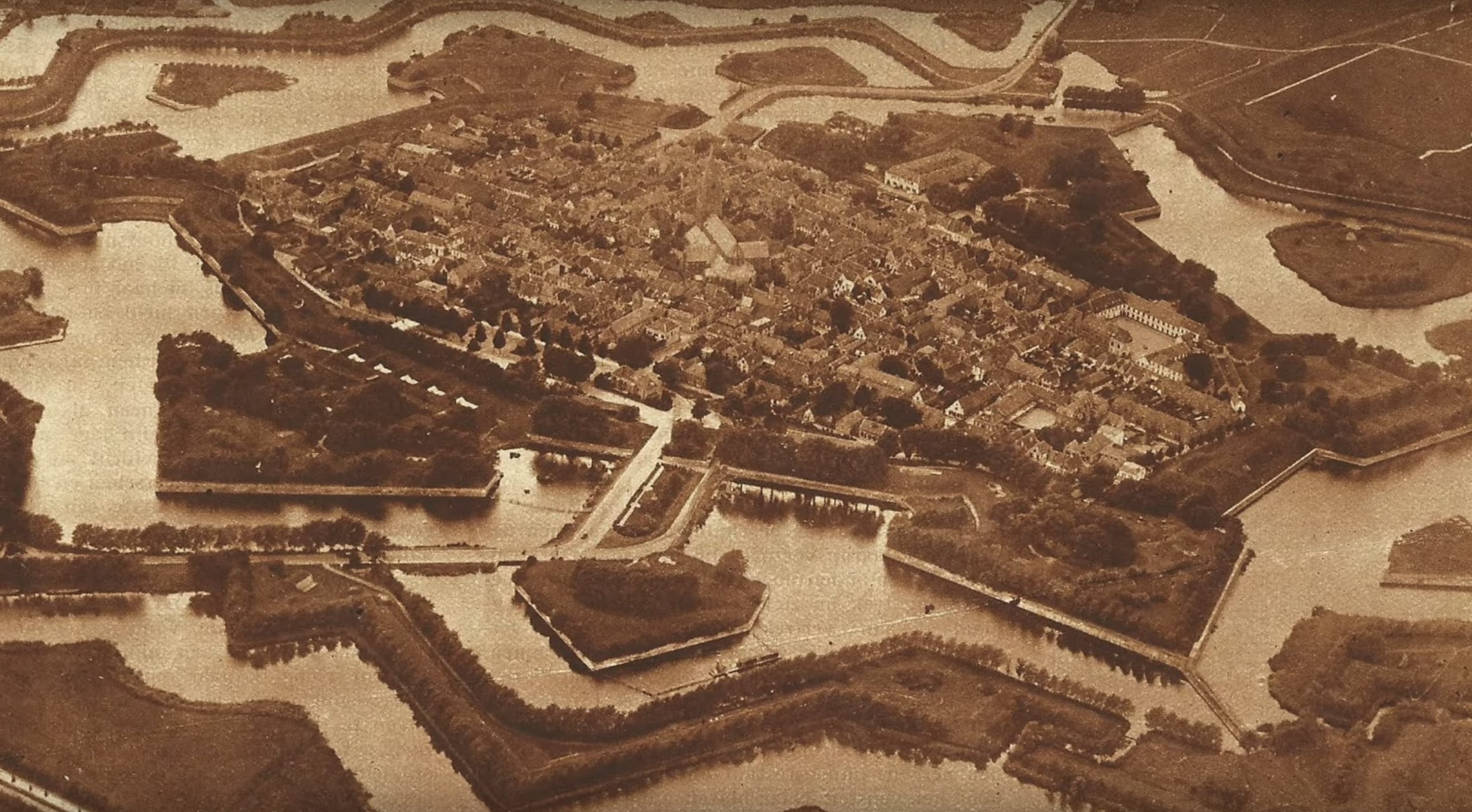 Naarden 1929 Старое фото города Наарден 1929