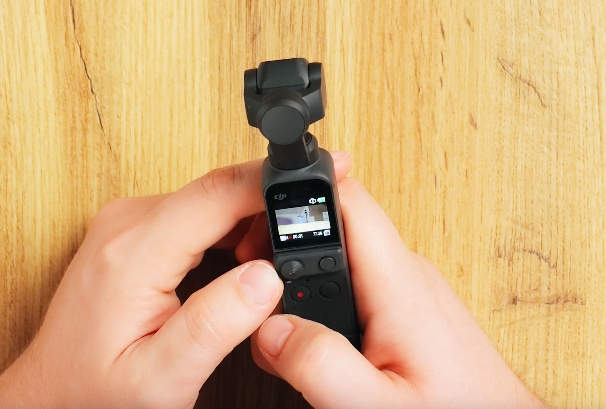 dji pocket 2 кнопка включения остановки записи